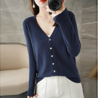 Spring And Summer New V-neck Cardigan Loose Plus Size Women's Clothing