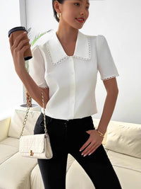 Spring-time Chic Chiffon Blouse For Women Stylish