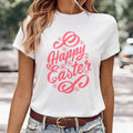 Women's Minimalist Printed Casual Round Neck Short Sleeved Shirt