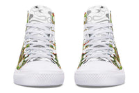 Printed Couple High Top Canvas Shoes