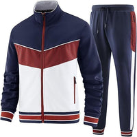 Sports Set Fitness Zippered Stand-up Collar Jacket Casual Pants