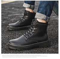 Fashion Men's Platform High-Top Shoes Casual Shoes