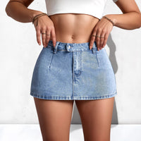 Womens Distressed Vintage Denim Shorts