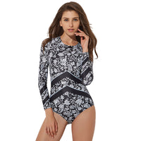 Onyx Long Sleeve One Piece Swimsuit