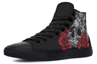 Printed Couple High Top Canvas Shoes