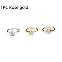 1 Pcs 0.8x8mm Nose Piercing Body Jewelry Part Nose Hoop Nost