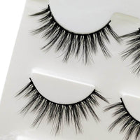 Three Pairs Of 3D Eyelash Natural Thick Multi-layer