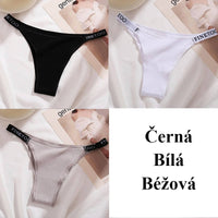 Women's high waist high slit cotton thong