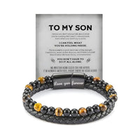 Stainless Steel Multi-layer Bracelet With A Card