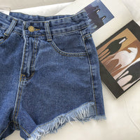 New Loose All-matching Denim Shorts Women