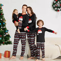 New Autumn And Winter Pajamas Set Home Wear Christmas Hat Printed Parent-child Suit