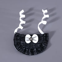 Flower Beret Hat Bow Lace Bib