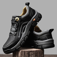 Lace-up Bull-toe Shoes Hiking Shoes Low-top Casual Work Shoes