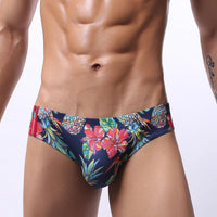 Men's Fashion Casual Printed U Convex Mesh Breathable Moisture Wicking Briefs