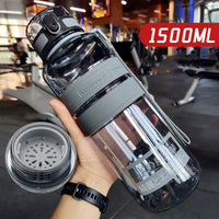 Large Capacity Sports Water Cup Portable Fitness Plastic Large Water Bottle