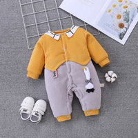 Climbing Suit One-piece Cotton Romper Baby Warm Go Out