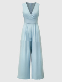 Women's Solid Color Wide Leg Jumpsuit