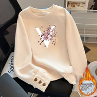Versatile Crew-neck Sweatshirt For Women