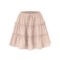 Adjustable Short Skirt With A No-bulge Inner Lining
