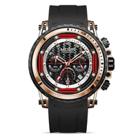 Luminous Waterproof Timing Silicone Sports Watch