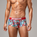Men's Underwear Christmas New Printed Mid Waist Slim Fit