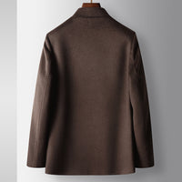 Men's Woolen Coat Chinese Stand-up Collar Wool Warm Jacket