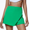 Women's Fashion Solid Color Asymmetric Half-body Skirt