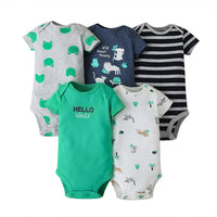 Five-piece Baby Short-sleeved One-piece Suit