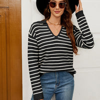 Long Sleeve Simple Style Pullover Knitting Bottoming Shirt