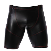 Patent leather men's 5 minute pants