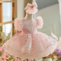 Girls' Pink Princess Dress Tulle Tutu Skirt