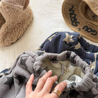 Kids' Korean-style Fleece-lined Pants For Girls, Autumn And Winter Wear