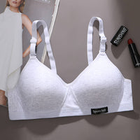 Pure Cotton Girl Comfortable Seamless Underwear Without Steel Ring