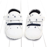 Solid color soft sole baby canvas shoes