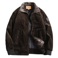 Outerwear Men's Plush Thick Cotton Padded Jacket Loose Size