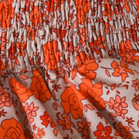 Summer Girls' Floral Pleated Jumpsuit