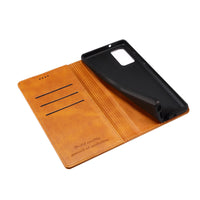 Calfskin Simple Mobile Phone Holster With Adsorption Stand