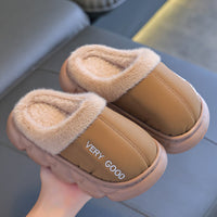 Winter Anti-slip Waterproof Cotton Slippers For Children