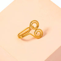 Golden Stainless Steel Nose Nails Simple Non-puncture U-shaped Nose Ring