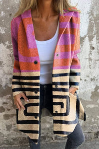 Cardigan Sweater Coat Knitted Long Loose-fitting Outerwear