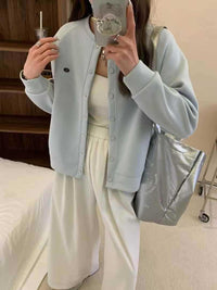 Simple Loose Small Baseball Jacket