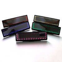 Inside The Car JDM Large Field Of Vision Abyss LED Luminous Lights Creative Rearview Mirror
