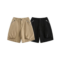 Solid Color Retro Shorts Personal Leisure Loose Cool Pants
