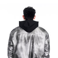 Niche Punk Flight Jacket Men's Autumn And Winter Thickening Quilted Leather Coat Motorcycle Clothing