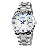 Men's Steel Belt Business Waterproof Calendar Quartz Watch