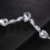 Hand-inlaid Rhinestone Special Interest Light Luxury Dancing Face Decorative Chain