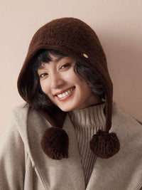 Women's Wool Warm Knitted Hat Balaclava