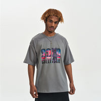 Cartoon Bear Loose Short-sleeved T-shirt For Men