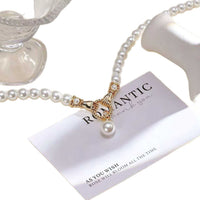 French-style Camellia Pearl Necklace For Women