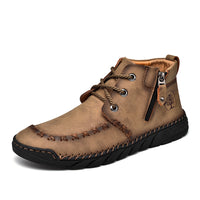 New Mid-top Men's Zipper Martin Boots